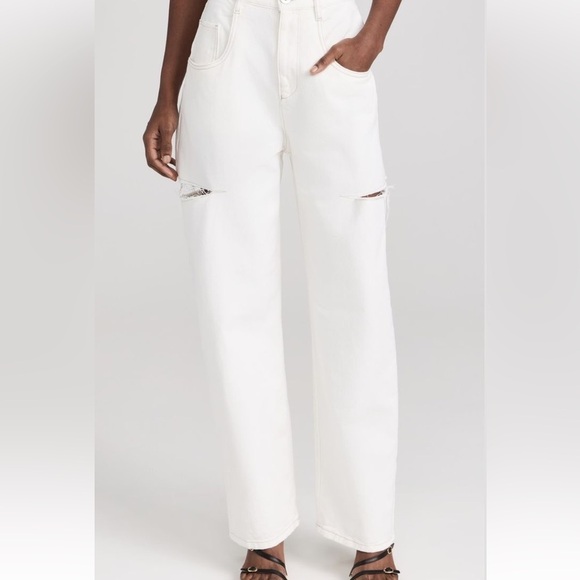 Maison Martin Margiela White Straight Leg Jeans - Picture 6 of 7